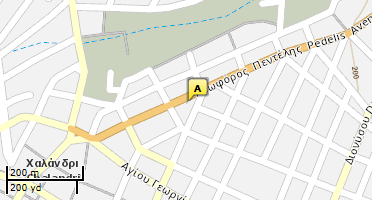 Location of business on map