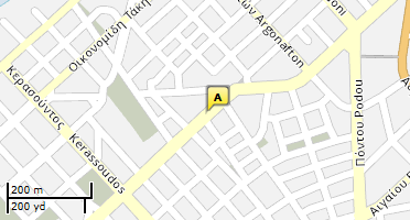 Location of business on map