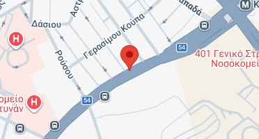 Location of business on map