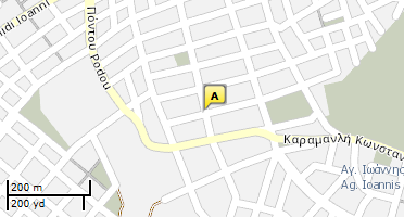 Location of business on map