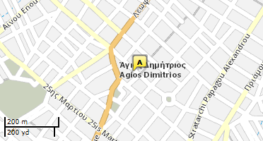 Location of business on map