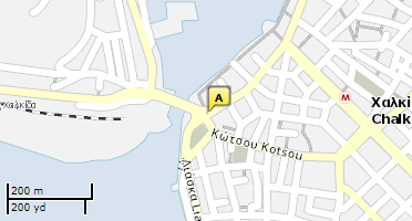 Location of business on map