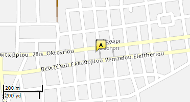 Location of business on map