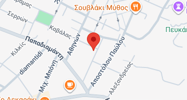 Location of business on map