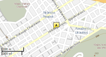 Location of business on map