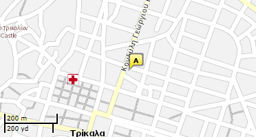 Location of business on map