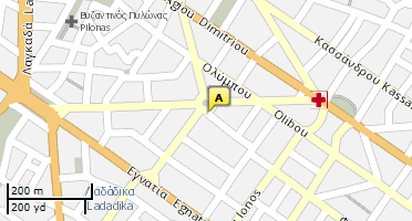 Location of business on map