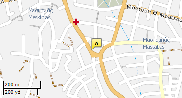 Location of business on map