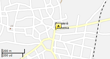 Location of business on map
