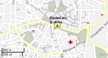 Location of business on map