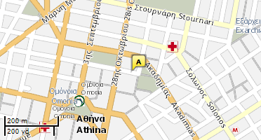 Location of business on map