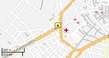Location of business on map