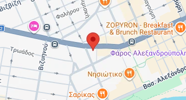 Location of business on map