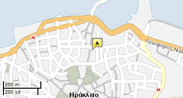 Location of business on map
