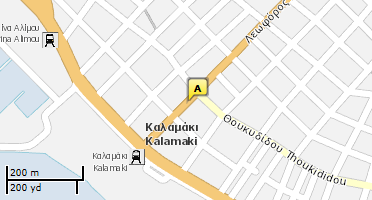 Location of business on map