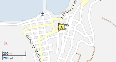 Location of business on map