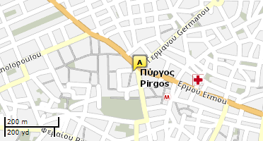 Location of business on map