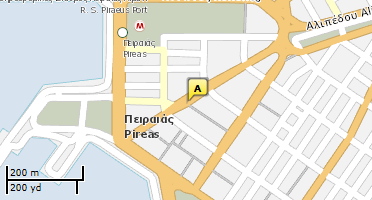 Location of business on map