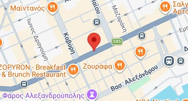 Location of business on map