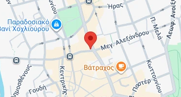Location of business on map