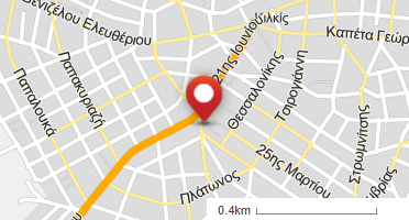 Location of business on map