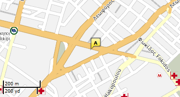 Location of business on map
