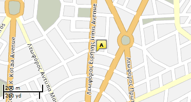 Location of business on map