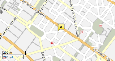 Location of business on map