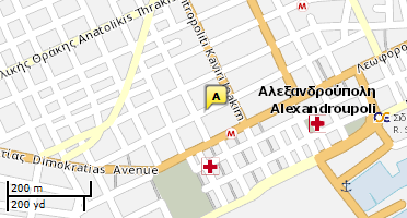 Location of business on map