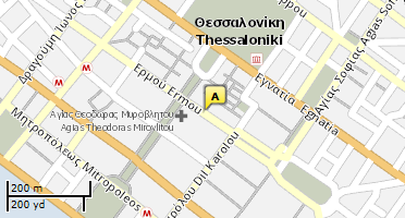 Location of business on map