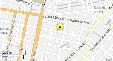 Location of business on map