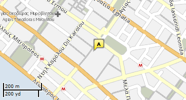 Location of business on map