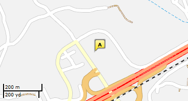 Location of business on map