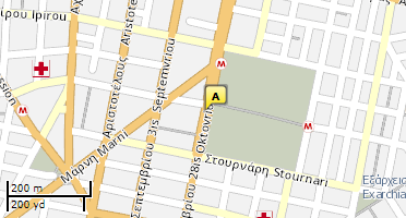 Location of business on map
