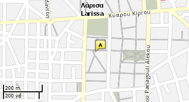 Location of business on map