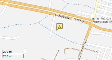 Location of business on map