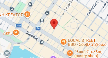 Location of business on map