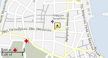 Location of business on map