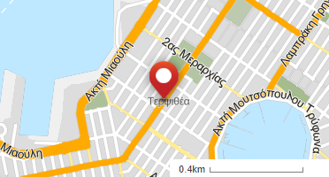Location of business on map