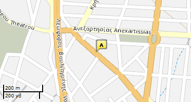 Location of business on map