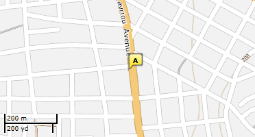 Location of business on map