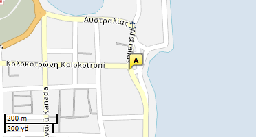 Location of business on map