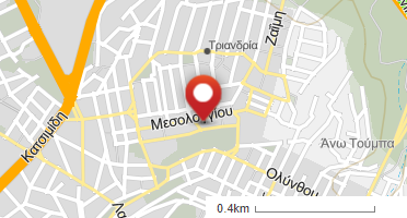Location of business on map