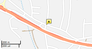Location of business on map
