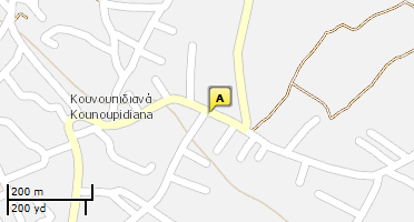 Location of business on map