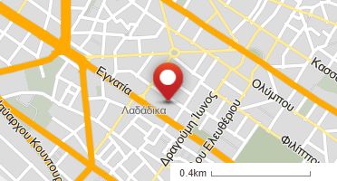 Location of business on map