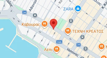 Location of business on map