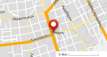 Location of business on map