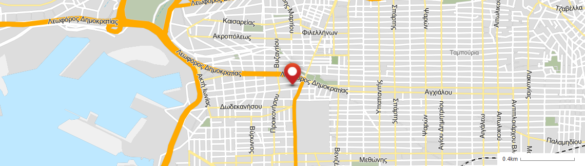 Location of business on map