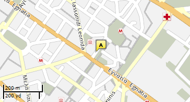Location of business on map